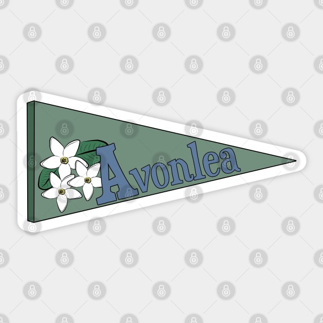 Avonlea - Pennant Sticker by TreyLemons